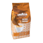 Lavazza Crema e Aroma 1 kg – uravnotežena mešanica 50 % Arabice in 50 % Robuste, ki združuje bogat okus, dolgotrajno kremo in aromatične note čokolade ter oreščkov. Srednje pražena kava z intenzivnostjo 8/10 je idealna za espresso, kapučino in mlečne napitke. Primerna za vse vrste kavnih avtomatov in domačo pripravo.